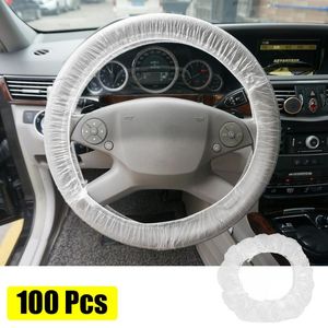 Coprivolanti Uxcell 100 pezzi/200 pezzi copertura elastica monouso per auto universale accessori antipolvere impermeabili per camion autoSteering