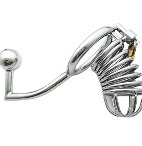 Male Chastity Devices Cage Bondage Penis Cage Stainless Steel Lockable Cock Ring Dildo Sex Toys For Men