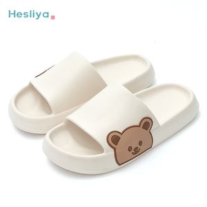 Slippers Summer Women Mens Mens Indoor Bath Wath Platform Бесслока для домашней обуви мультяшные шлепанцы медвежьи пляжные сандалии дамы слайды 230220