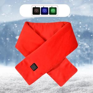 Blankets Winter Electric Heated Scarf 3 Gears Adjustable Warmer USB Heating Knitted Scraf Collar Neck Wrap For Women Men Blanket