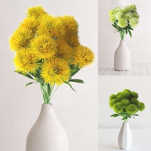 Dekoratif çiçekler yapay karahindiba yüksek kaliteli malzeme zararsız UV ev mutfak ofis kapalı
