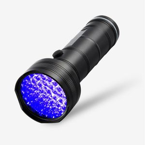 Lanterna UV Luz preta 100 LED 395 Nm Tochas Ultraviolet Detector Blacklight Detector Urina Praços de animais de estimação e percevejos Crestech