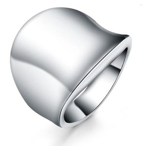 Ringos de cluster 925 Sterling Silver Men's Thumb Board Ring for Women Fashion Wedding noivado de festas de festas de charme jóias