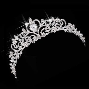 Tiaras Casamento de luxo Bridal Austria Crystal Tiara Crowns Princess Queen Party Prom Rhinestone Tiara Hair Band Band Jewelry Acessórios Z0220