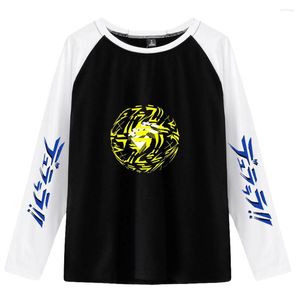 Koszulki męskie Durarara nadrukowane koszulę z długim rękawem mężczyźni kobiety anime nadruk raglan streetwear harajuku sportowy top