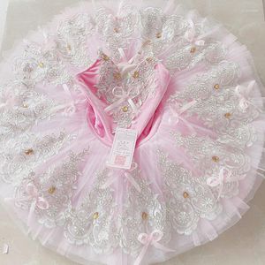 Stage Wear 2023 Pink Professional Ballet Tutu Adults Child Ballerina Dress Kids Toddler Girl Clothes Swan Costumes For Women