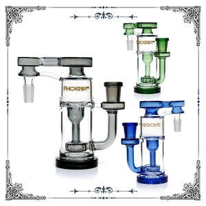 45 graders 90 graders återvinnare Ash Catcher Glass Accessory Percolator Hookah Ash Catcher 14mm 18 mm Logar för rökning Bong Water Pipes Ny stil