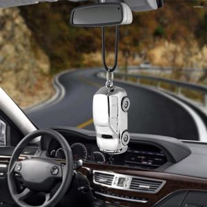 Interiördekorationer Betal Cool Car Pendant Silver Hanging Rearview Mirror Decoration Automotive Accessories Gifts