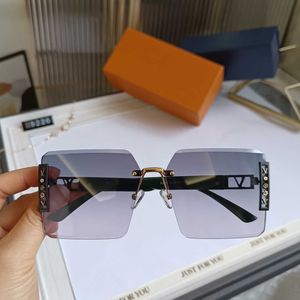 óculos de sol marcas coolwinks eyewear Goggle Frameless Retro Óculos óculos de sol polarizado Composite Metal Alta Qualidade Cinza Adumbral
