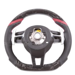 Racing Steering Wheel Carbon Fiber For Por-sche Cayenne Pana-mera Ma-can Cay-man Box-ster Spy-der 978 911 991 718 997 GT3 GTS