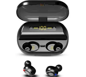 V11 LED Display Wireless Single Earbud/Binaural Call 9D Stereo Surround,HiFi Sound