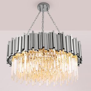 Ceiling Lights Chrome/gold Kitchen Led Chandeliers For Bedroom Dining Room Luxury Foyer Chandelier K9 Crystal Small Round Hanging LampCeilin