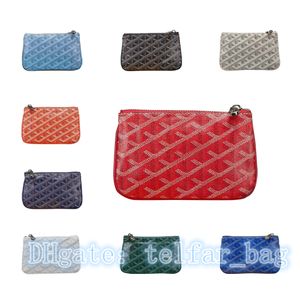 Famoso atacado 14 cores porta-cartões porta-moedas senats porta-chaves pochette mini-bolsa carteiras femininas masculinas de luxo designer de couro porta-cartões viagem com caixa