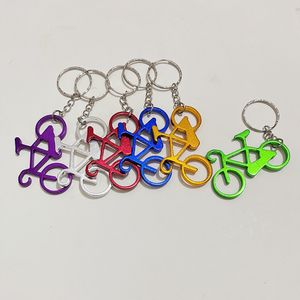 Fashion Mini Bike Shape Keychain Personalized Key Chain Opener Wine Beer Bottle Opener Gift Set Color Is Random