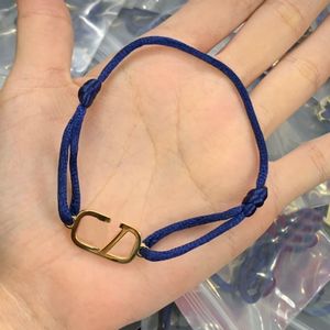 Projektanci Banles Blue Weave Bracelets V Projekt literowy Regulowany prosty mężczyźni Pary Women Pary Klasyczne luksusowe unisex Boler