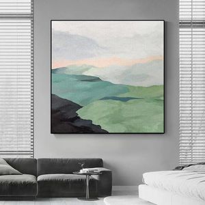 Современный ландшафт картины 100% расписанный вручную новые абстрактные картинки на стену для домашних стен для гостиной 802