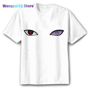 Męskie koszulki moda japońskie Anime fajna koszulka męska Ullzang koszulka Harajuku Akatsuki Sasuke graficzna koszulka Streetwear Top unisex 022023H