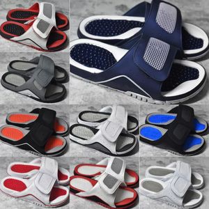 Sports Slippers Mens Retro Hydro IV 4 Slides Basketball Flip Flops Slide Shoes Slippers Jumpman4 4s Navy Blue Royal White Black Grey Women Sandals