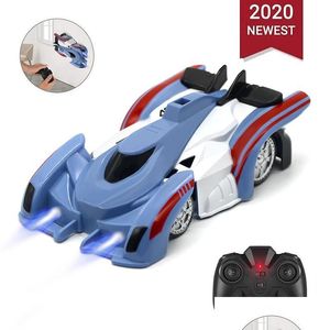 Electric/Rc Car New Rc Wall Climbing Remote Control Anti Ceiling Racing Electric Toys Hine Gift For Children Drop Delivery Gifts Dhzo3