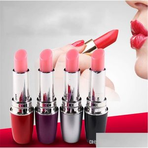 Inne produkty zdrowotne urody Lipstick Vibe Dist Mini Vibrating wibrujący patyki do ust szminki skok jajka e ex zabawki produkty dla kobiet dhfoa