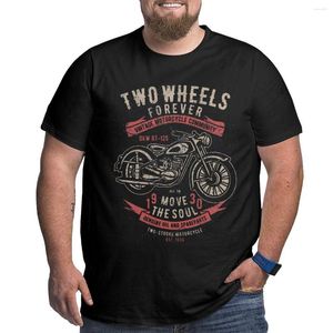 Heren t shirts vintage motorcycle cafe racer twee wielen voor altijd mode katoen grote tellen