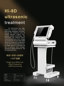 Itens de beleza 3 em 1 HIFU 8D Corporal facial 360 HIFU SPOTS LIFRAMENTO FACIAL ULTRASONIC 12 lines Machine mais 5 PCS Pedido