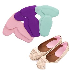 Foot Treatment Tshape Heel Pads Anti Slip Cushion Protector Liner Sile Gel High Insole For Feet Care Tool Drop Delivery Health Beauty Dhdnn