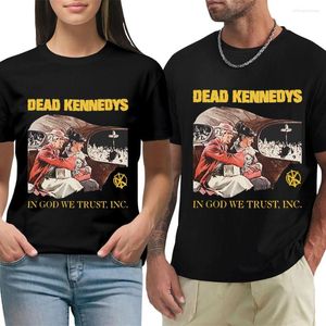 Men's T Shirts Dead Kennedys In God We Trust Retro Gothic Tshirts Emo Punk Quackity Clothing Pastel Tee-Shirt Hippie Goth Shirt