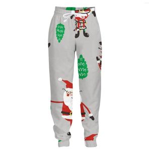 Męskie spodnie Jumeast Jogger swobodne spodnie dresowe workowate męskie kreskówki Święty Mikołaj prosto dla mężczyzn duże spodnie unisex dreski