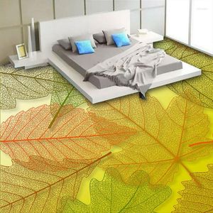 Bakgrunder Anpassade 3D -våningar Mural Wallpaper Wall Papers Home Decor Modern Fashion Living Room Bedroom badrum klistermärke PVC