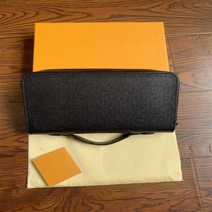 Настоящие кожаные касаи черные серые клетки коричневые моно -ладонные запястья с сумочками мужские сумки для сцепления пакеты Canvas Sagns M6150271C