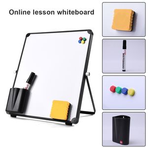 Whiteboards Magnetic Whiteboard Conjunto com Stand Smooth Durável Placa Branca para Lições Online Office 230217