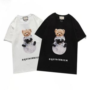 Summer Women's T-shirt Mens Women Milan Designers T Shirts Lose Tees Fashion Brands Teddy Bear Tops Pares Casual Shirt Luxurys Clothing Street Clothes Tshirts