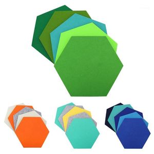 Wall Stickers 5Pcs/Set Hexagon Felt Board Hexagonal Sticker Multifunction 3D Decorative Home Message Self-Adhesive Kids Room B1