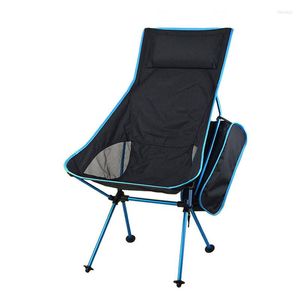 Camp Furniture Outdoor Portable Folding Camping Moon Chairs High Back Lightweight Fishing Picnic BBQ Hiking Backpacking With Carry Bag