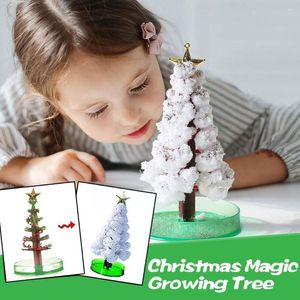 Noel dekorasyonları 14cm Sihirli Büyüyen Ağaç Diy Eğlenceli Noel Hediye Oyuncak Yetişkinler İçin Çocuk Ev Festivali Parti Dekor Dekanlar Mini D9o4