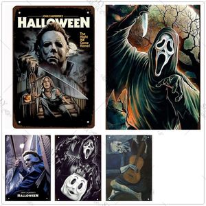 The Grim Reaper Vintage Metal Painting Retro Movies Poster Funny Design for Cafes Bar Pub Beer Club Metal Wall Decor Plates 20x30cm Woo