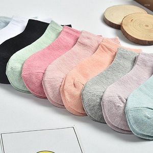 Women Socks 10 Pairs/set Cotton Woman Casual Wide Stripes Lady Fashion Boat Girls Low Hosiery Summer Short Ankle