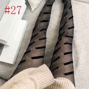 Designer Socks & Hosiery Designer Letters Long Stockings Tights Socks For Women Ladies Sexy Black Stocking Pantyhose Net Sock Party Nightclub BPUH