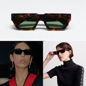 Okulary przeciwsłoneczne damskie klasyczne czarne grube kwadratowe okulary OER1002 Fashion OFF designerskie okulary przeciwsłoneczne męskie vehla okulary oryginalne pudełko