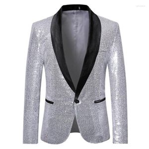 Mäns kostymer Spring Blazers Men's Sequined Suit Anzug Herren Dance Jackets Bröllop för män 2023 Ropa de Hombre Trajes