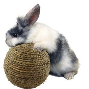 Other Bird Supplies 1Pcs Pet Non-Toxic Toys Bite Resistant Rattan Straw Woven Ball For Hamsters Rabbits Small Animals Sport Chew Toy