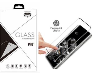 Tempered Glass Screen Protector for Samsung Galaxy S23 S22 S21 S20 Plus Ultra Note 20 Ultra 3D Curved Full Coverage With Retail Package