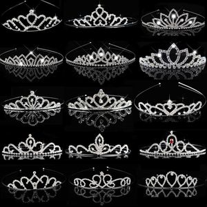 Tiaras Children Tiaras and Crowns Headband Kids Girls Bridal Crystal Crown Wedding Party Accessiories Hair Jewelry Ornaments Headpiece Z0220
