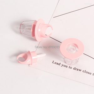 Storage Bottles 10/30/50pcs 8ml Diamond Ring Shape Empty Lip Gloss Tube Lips Bottle Brush Container DIY Refillable Lipgloss