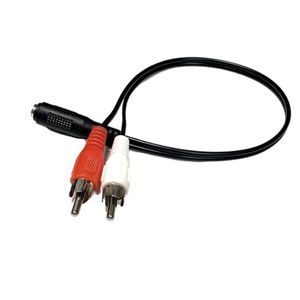 3.5mm Jack to 2RCA Cable Stereo Audio Cable Jack Female to 2RCA Male Socket to Headphone AUX Y Adapter for DVD Amplifiers