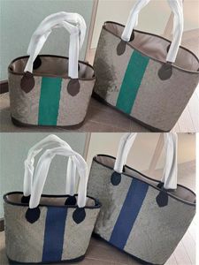 Women's Bag Shopping Designer Shoulder Bags Womens Handbag Shoulde Tote Handbags Printing Red and Green Stripes Totes