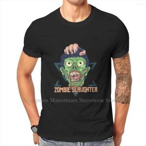 Męskie koszule Zombiezombie Slaughter Graphic O Neck Tshirt Pure Cotton 2023 Klasyczne koszulę
