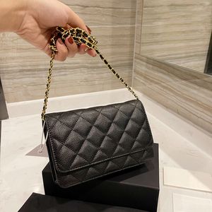 Klasik cüzdan zincir torbalar klasik flep mini kapitone matelasse zincir çapraz gövde altın donanım metal çanta kartı tutucu çoklu pochette el çantaları 20x13cm