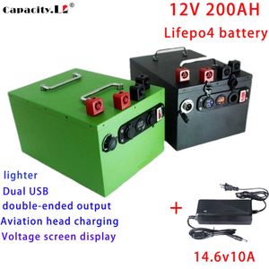 12V LIFEPO4 Batteripaket 200AH 30AH Laddningsbart litiumbatteri 100AH ​​med Bluetooth BMS Outdoor Battery Engine RV